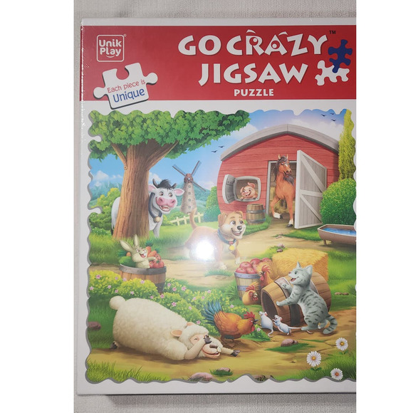 go crazy jigsaw puzzle farm animals 180 pcs - Picture 7 of 7